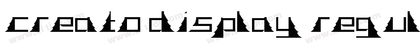 creato display regul字体转换